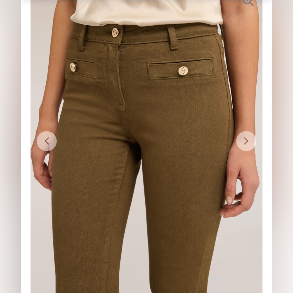Motivi  Brown Trousers flare legs size EUR 40 fits US 4
